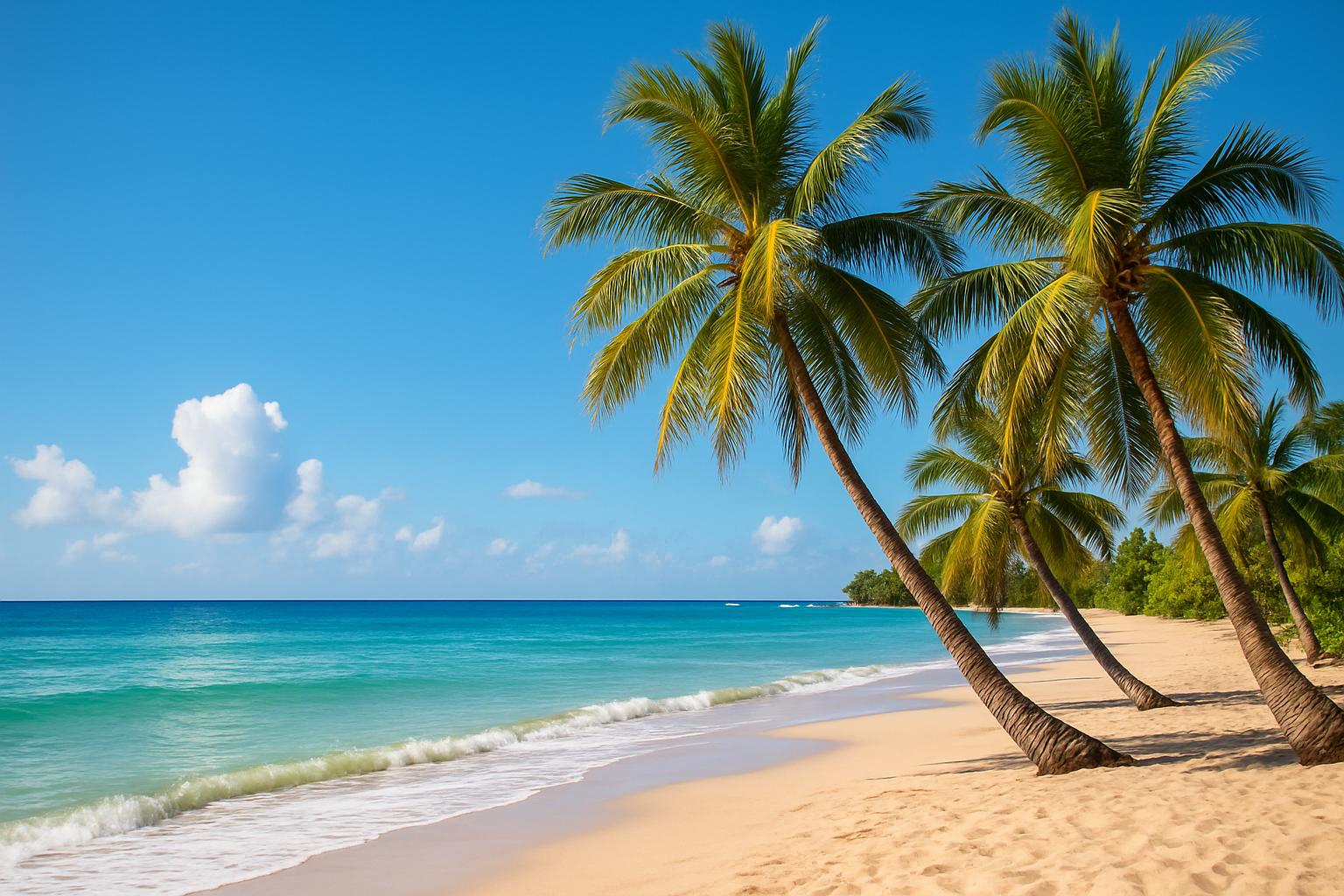 Practice yoga on the beach.